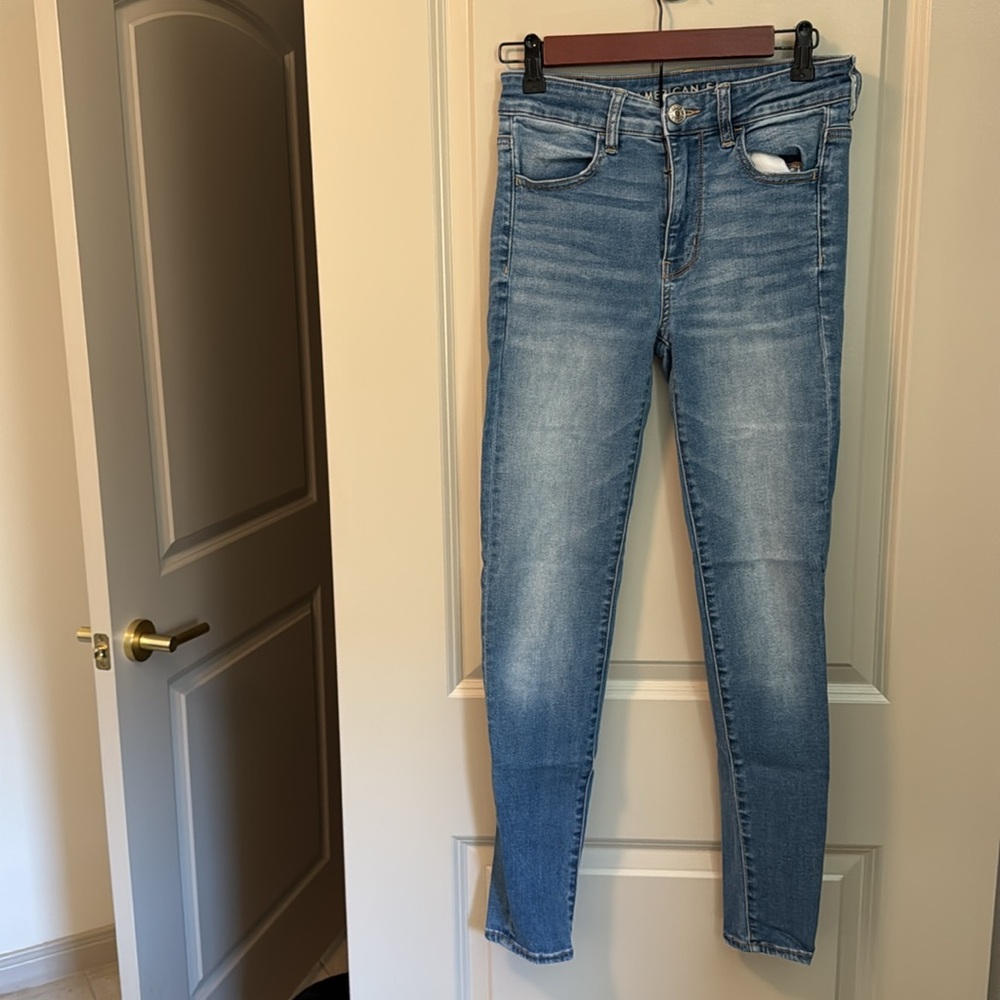 American Girl High Rise Blue Jeans